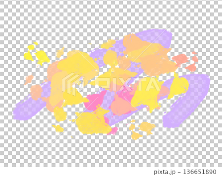 流行多彩墨水抽象背景框 紫色黃色 流行多彩墨水抽象背景框 紫色黃色 136651890