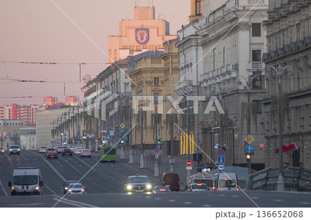 Morning in Minsk, Belarus 136652068