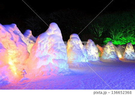 支笏湖 氷濤まつり 支笏湖 氷濤まつり 136652368
