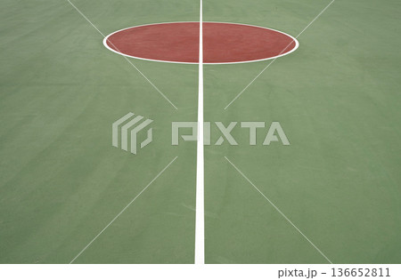 Photo of outdoor basketball court 136652811