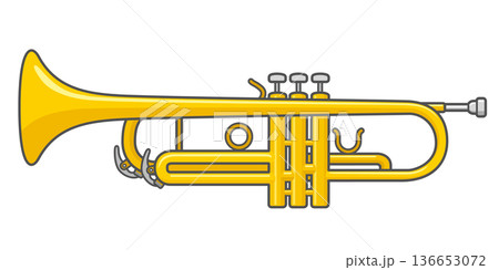 トランペットのアイコン トランペットのアイコン 136653072