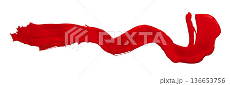 red brush isolated on transparent background red watercolor red brush isolated on transparent background red watercolor 136653756