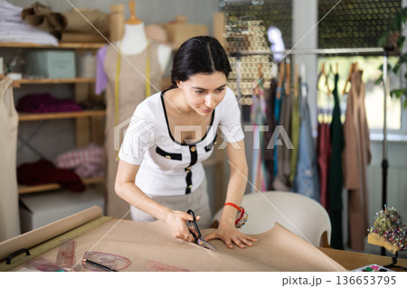 dressmaker cuts brown paper dressmaker cuts brown paper 136653795