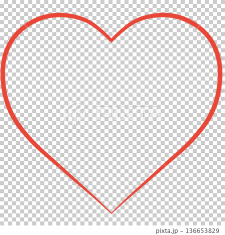 Simple red heart frame Simple red heart frame 136653829