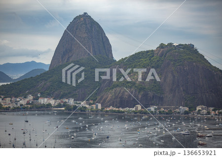 Sugarloaf Mountain in Rio de Janeiro. Sugarloaf Mountain in Rio de Janeiro. 136653921