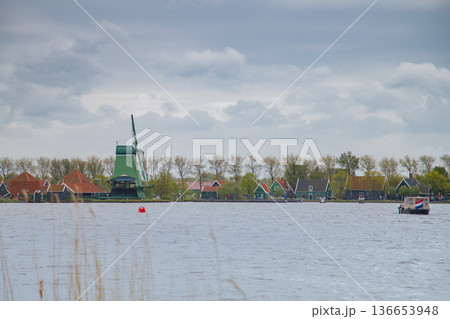 Dutch village of Zaandam. Dutch village of Zaandam. 136653948