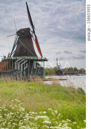 Dutch village of Zaandam. 136653953
