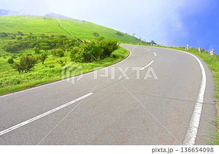 伊豆半島　夏の伊豆山稜線歩道　西伊豆スカイラインと達磨山の稜線歩道 136654098