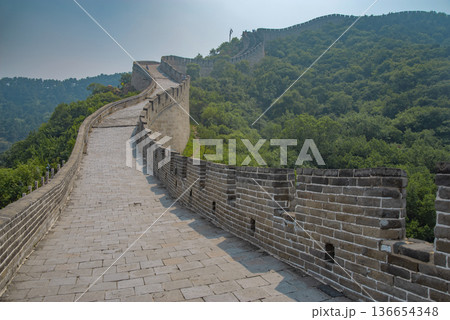 The Great Wall of China near Beijing. 136654348