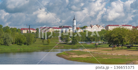 historical center of the city of Mogilev. Belarus 136655375