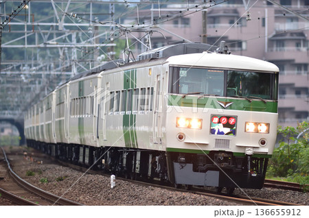 東海道本線 真鶴 JR東日本 185系 A6編成(大宮) 踊り子 東海道本線 真鶴 JR東日本 185系 A6編成(大宮) 踊り子 136655912
