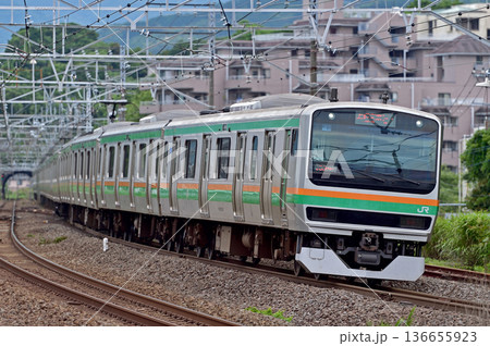 東海道本線　真鶴　JR東日本　E231系1000番台　U61編成（小山） 136655923