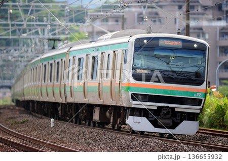 東海道本線　真鶴　JR東日本　E231系1000番台　S-01編成（国府津） 136655932