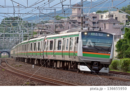 東海道本線　真鶴　JR東日本　E233系3000番台　U625編成（小山） 136655950