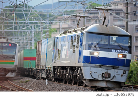東海道本線 真鶴 JR貨物 EF210-155(新鶴見) 東海道本線 真鶴 JR貨物 EF210-155(新鶴見) 136655979