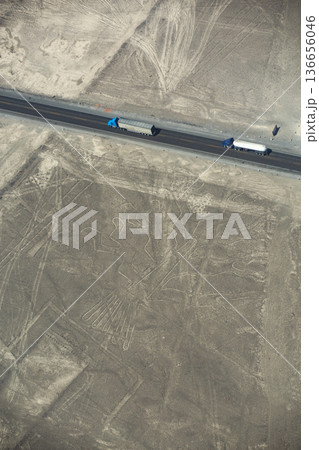 The Pan-American Highway through the desert and mountains 136656046