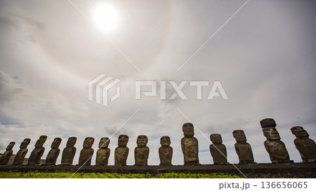 Statues on Easter Island 136656065