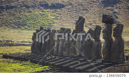 Statues on Easter Island 136656070