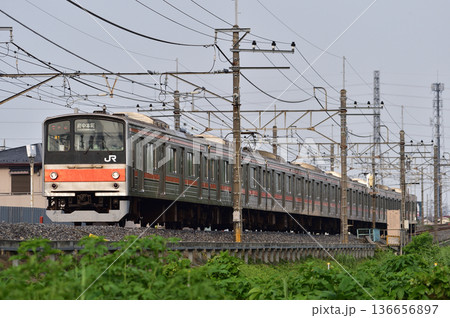 武蔵野線 東川口-東浦和 JR東日本 205系 M1編成(幕張) 武蔵野線 東川口-東浦和 JR東日本 205系 M1編成(幕張) 136656897