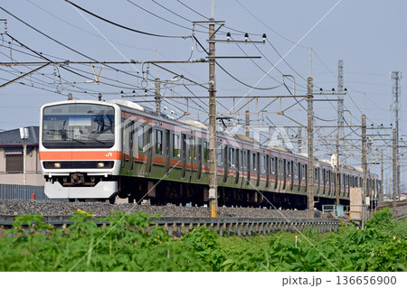 武蔵野線　東川口－東浦和　JR東日本　209系500番台　M73編成（幕張） 136656900