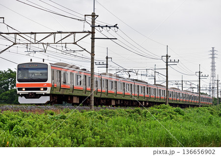 武蔵野線　東川口－東浦和　JR東日本　209系500番台　M72編成（幕張） 136656902