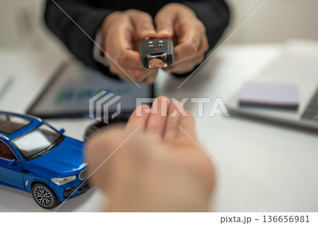 Automotive Business, Car Sale or Lease Concept. Automotive Business, Car Sale or Lease Concept. 136656981