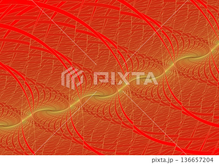 壁に描かれた金波の紋様② 壁に描かれた金波の紋様② 136657204