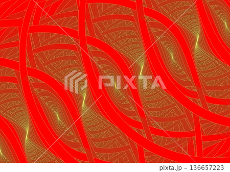壁に描かれた金波の紋様② 壁に描かれた金波の紋様② 136657223
