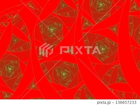 壁に描かれた金波の紋様② 壁に描かれた金波の紋様② 136657233