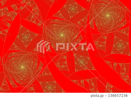 壁に描かれた金波の紋様② 壁に描かれた金波の紋様② 136657236