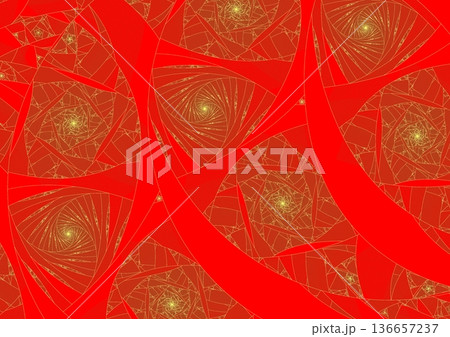 壁に描かれた金波の紋様② 壁に描かれた金波の紋様② 136657237