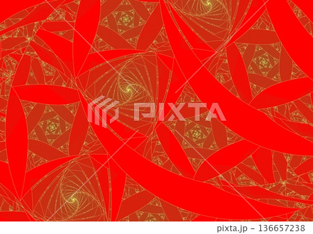 壁に描かれた金波の紋様② 壁に描かれた金波の紋様② 136657238