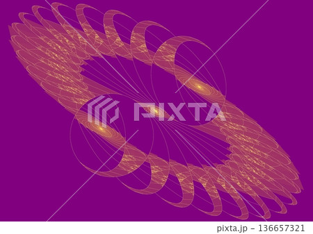 壁に描かれた金波の紋様② 壁に描かれた金波の紋様② 136657321