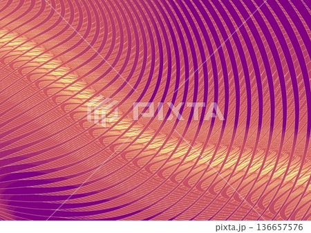 壁に描かれた金波の紋様② 136657576