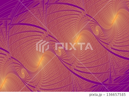 壁に描かれた金波の紋様② 壁に描かれた金波の紋様② 136657585