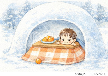 かまくらの子供 136657654