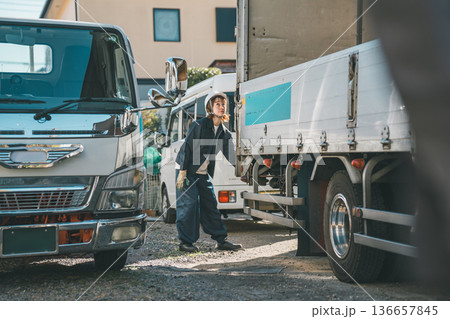 truck driver truck driver 136657845
