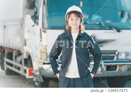 truck driver truck driver 136657875