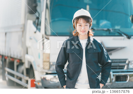 truck driver truck driver 136657876