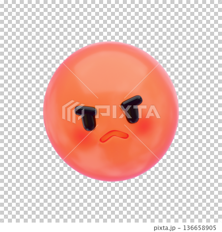 3D Emoji Facial Emotion Icon Set | Joy, Anger, Sadness, and Reactions Angry Face 3D Emoji Facial Emotion Icon Set | Joy, Anger, Sadness, and Reactions Angry Face 136658905