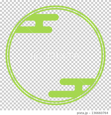 Yellow-green haze pattern round frame Yellow-green haze pattern round frame 136660764