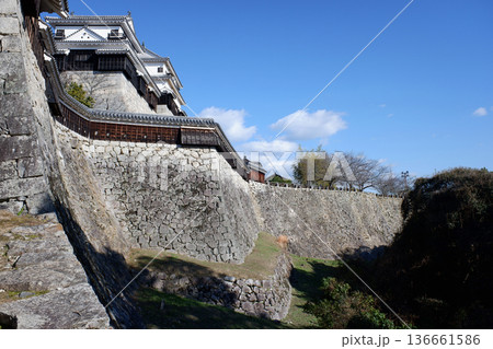 愛媛県　松山城・本丸の石垣 136661586