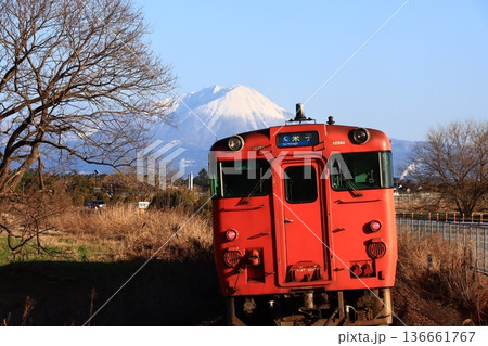 大山と境線 大山と境線 136661767