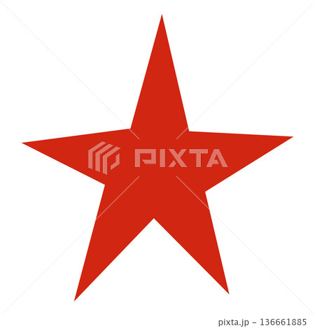 Red star spark shape vector icon, five-pointed star, festive shine silhouette, space decoration abstract design element Red star spark shape vector icon, five-pointed star, festive shine silhouette, space decoration abstract design element 136661885