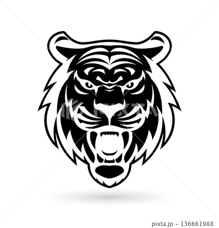 Tiger Mascot Logo Tiger Mascot Logo 136661988