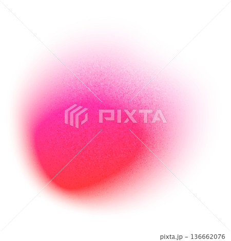 Textured gradient spot from hot pink to red with a noise effect. 136662076