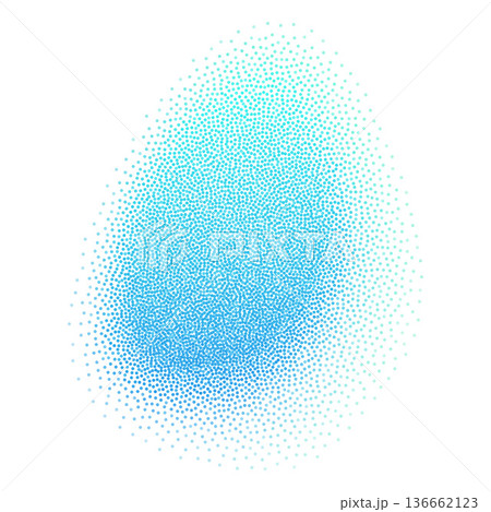 Blue blob blurred gradient noise gradation, abstract watercolor gritty spot round shape, grainy vector design element Blue blob blurred gradient noise gradation, abstract watercolor gritty spot round shape, grainy vector design element 136662123