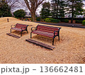 公園のベンチ 136662481