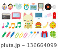 かわいいアイコンセット 136664099