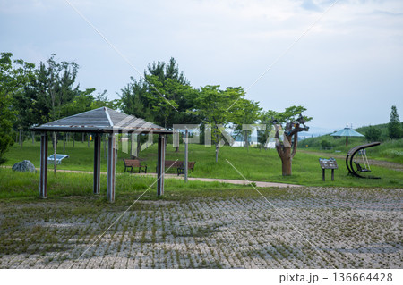 Bicycle path along the Geumgang River Bicycle path along the Geumgang River 136664428